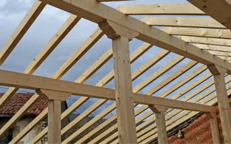 construccion de estructura de madera para cubierta en Palencia