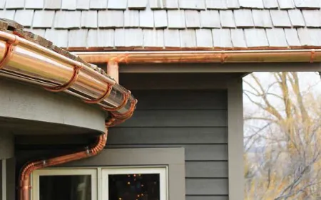 montaje de canalones de cobre en casa de paredes de nava, palencia